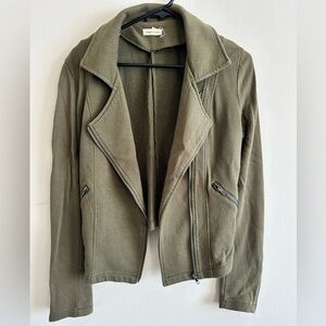 Moto Zip Up Sweatshirt